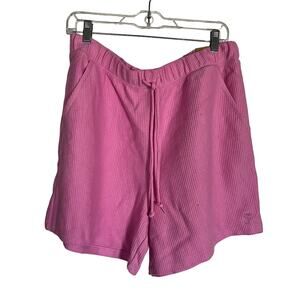 PINK Victoria's Secret Women's Dad Shorts Size Large Corduroy Drawstring NWT